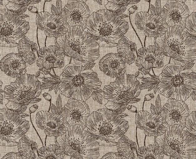 Обои на бумажной основе Шарм 168-10 Маки 0,53х10 м Коричневый (660d30545b9d406c682854b3)