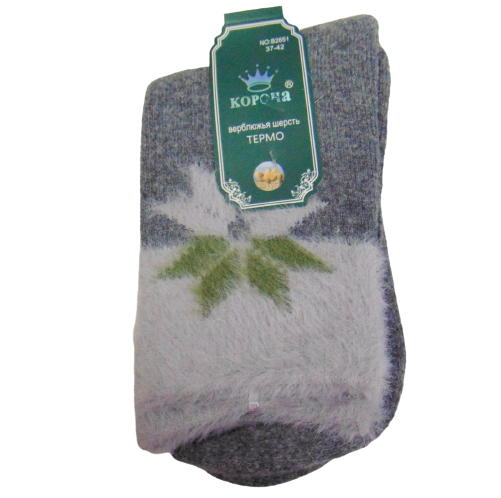 Термоноски с верблюжьей шерсти Корона 2651 с махрой р. 37-42 Серый (1703504287) Термоноски с верблюжьей шерсти Корона 2651 с махрой р. 37-42 Серый (1703504287)