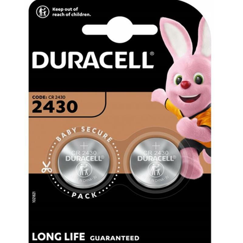 Батарейка літієва DURACELL 2430 на блістері 2 шт. (3110593963)