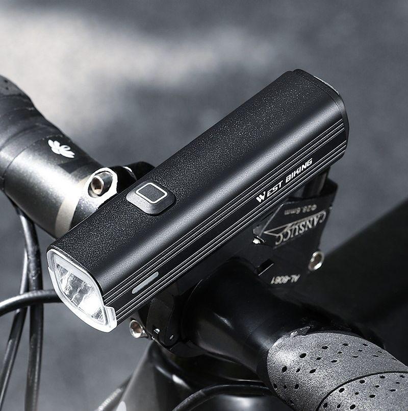 Фонарик на велосипед WEST Bike на руль USB 4800 мАч 1000 лм 5 режимов Черный - фото 10