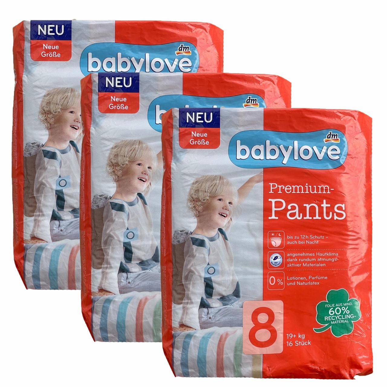 Підгузки-трусики дитячі Babylove Premium 8 19+ кг 48 шт. (2236248377) - фото 1 Підгузки-трусики дитячі Babylove Premium 8 19+ кг 48 шт. (2236248377) - фото 1