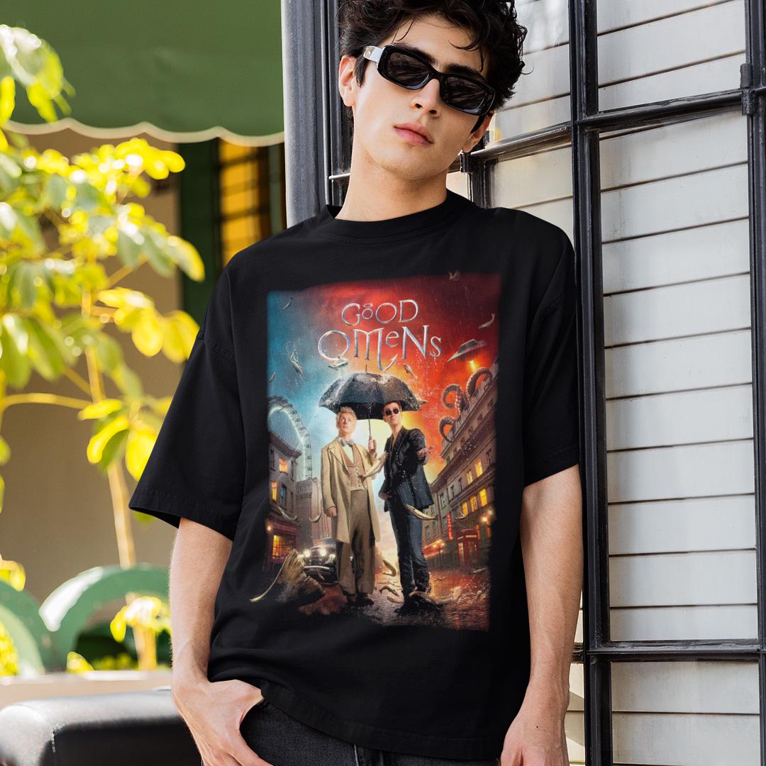 Футболка мужская Good Omens Season 1 XS Черный (32698102)