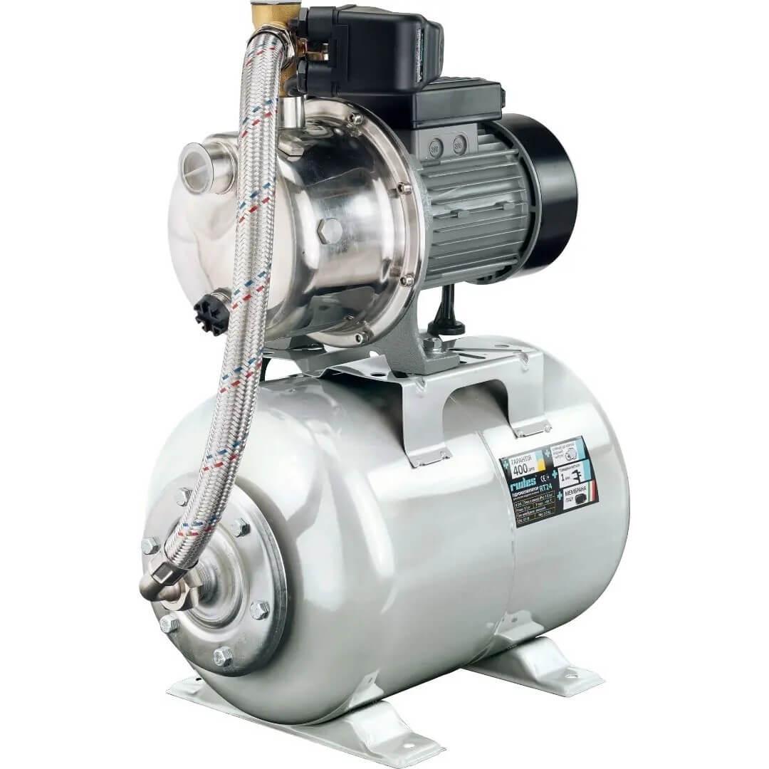 Насосна станція Rudes AUJS 100/24L/SS/A Hmax 40 м Qmax 47 л/хв 1000 Вт бак 24 л