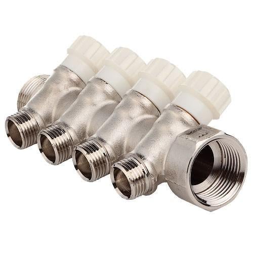 Распределитель для водоснабжения FADO 4 вентильный 1x1/2" (TK-KVR14)