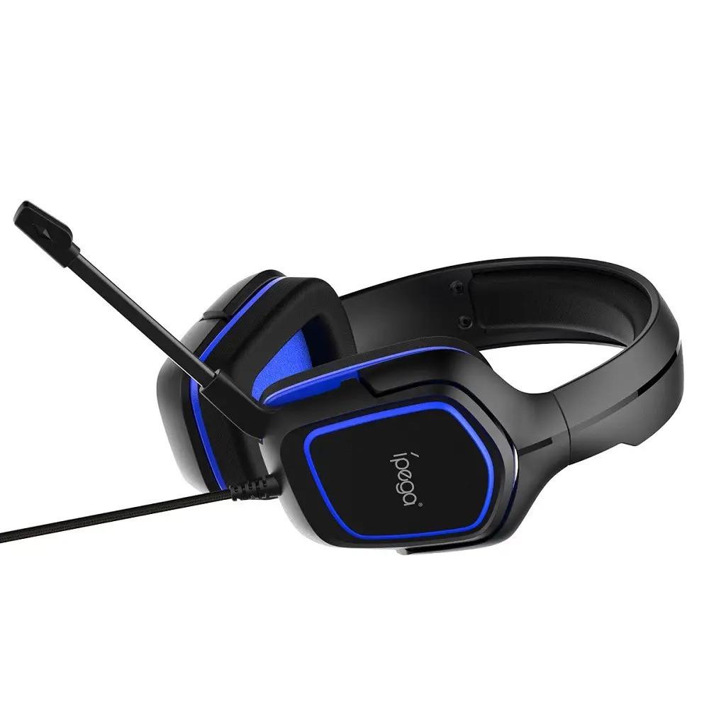 Навушники для геймерів iPega Gaming PG-R006B Black/Blue (017184) - фото 5