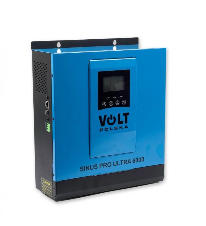 Інвертор сонячний Volt Polska Sinus Pro Ultra 6000 24/230 В 3/6 кВт + 60 A MPPT 145 В (21999)