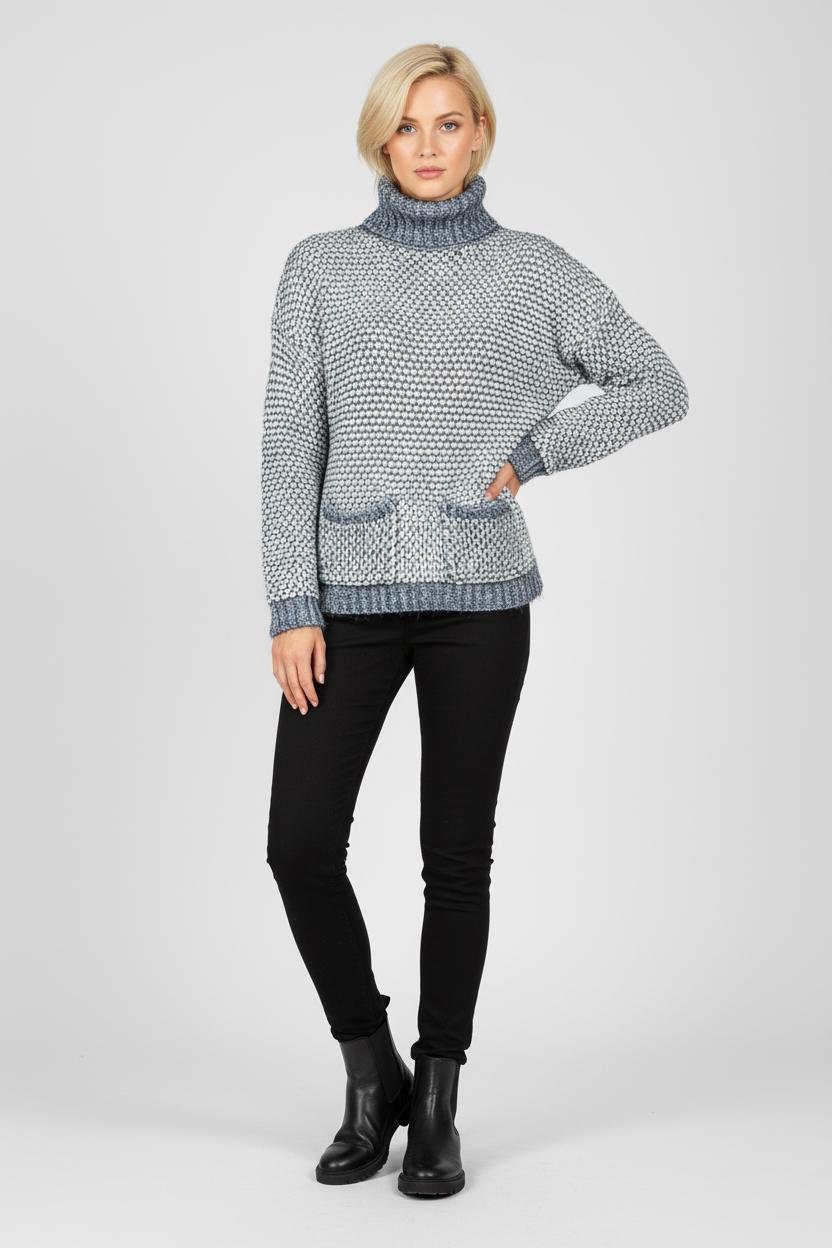 Светр жіночий демісезонний Forza Viva FV-5510030 р. 42 Блакитний Светр жіночий демісезонний Forza Viva FV-5510030 р. 42 Блакитний