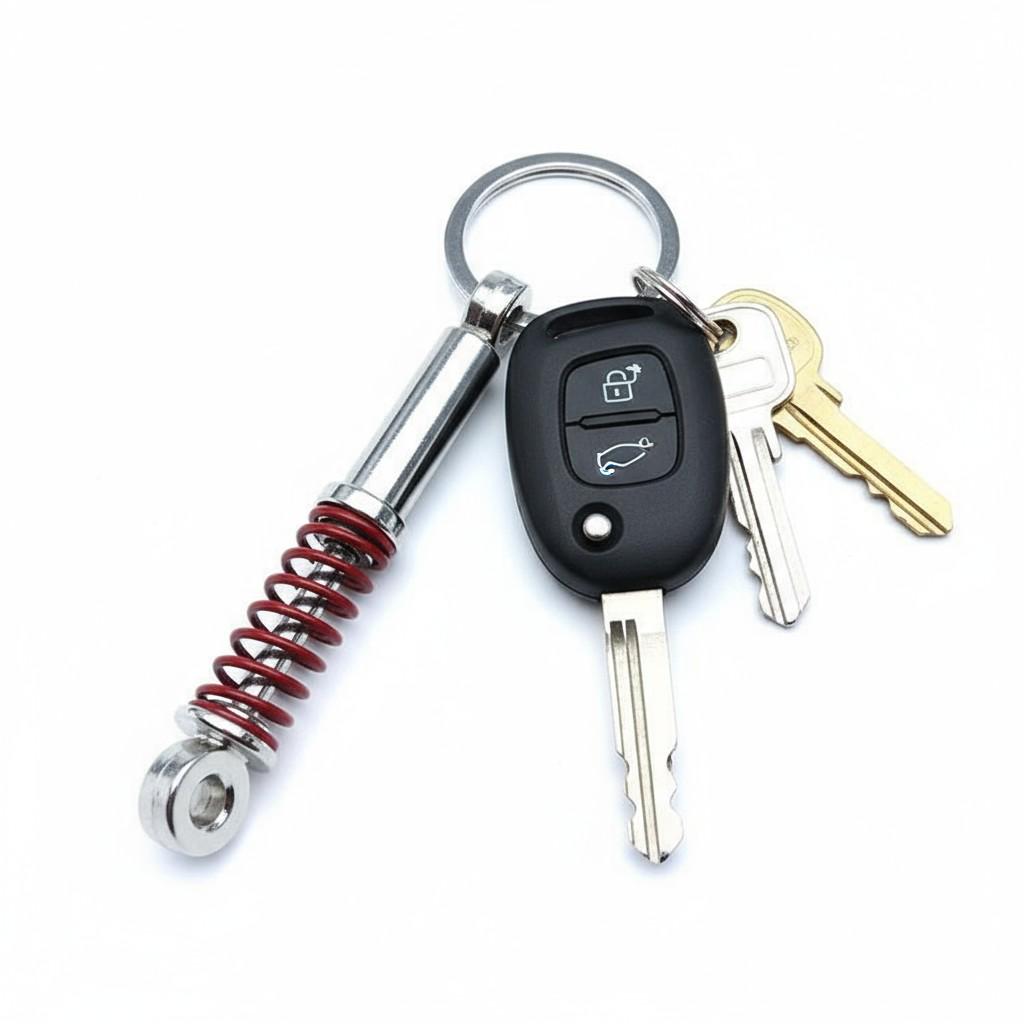 Брелок для ключей Автомобильный амортизатор металлический Красный (99_20_0_1С) - фото 5