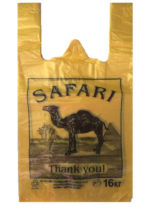 Пакет-майка с ручками Safari 250 шт. 700 г 30x50 см (AN005778)