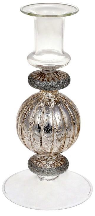 Підсвічник скляний Candlestick 8,5х18 см Шампань (BD-115-017)