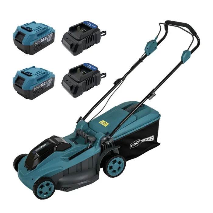 Газонокосарка акумуляторна PROFI-TEC EcoCut 43 Lite 2хPT2040EP 4,0 Аг 2 зарядних пристроїв (007366)