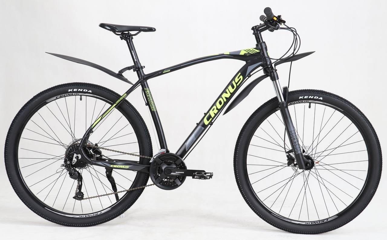 Велосипед Cronus Fantom 27,5"/19,5" Чорний-салатовий