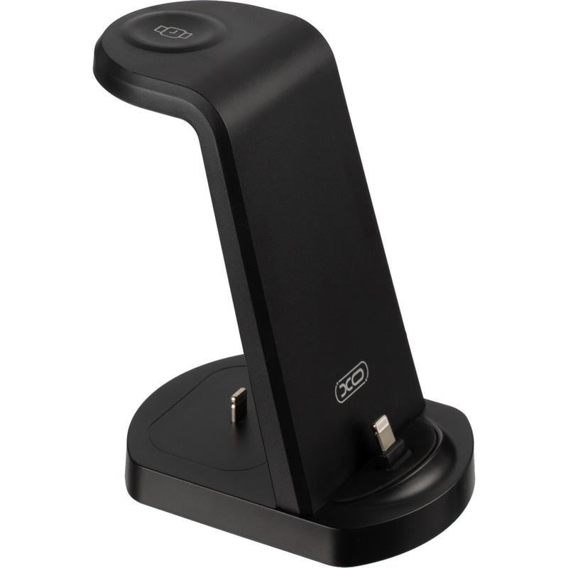 Зарядна док-станція XO 15W 3в1 Black (WX035) - фото 2 Зарядна док-станція XO 15W 3в1 Black (WX035) - фото 2