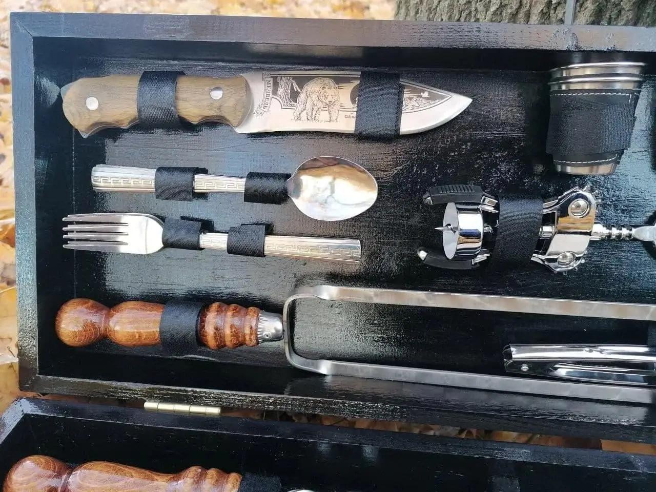 Набір шампурів Гриль Люкс у кейсі (10644736) - фото 5 Набір шампурів Гриль Люкс у кейсі (10644736) - фото 5