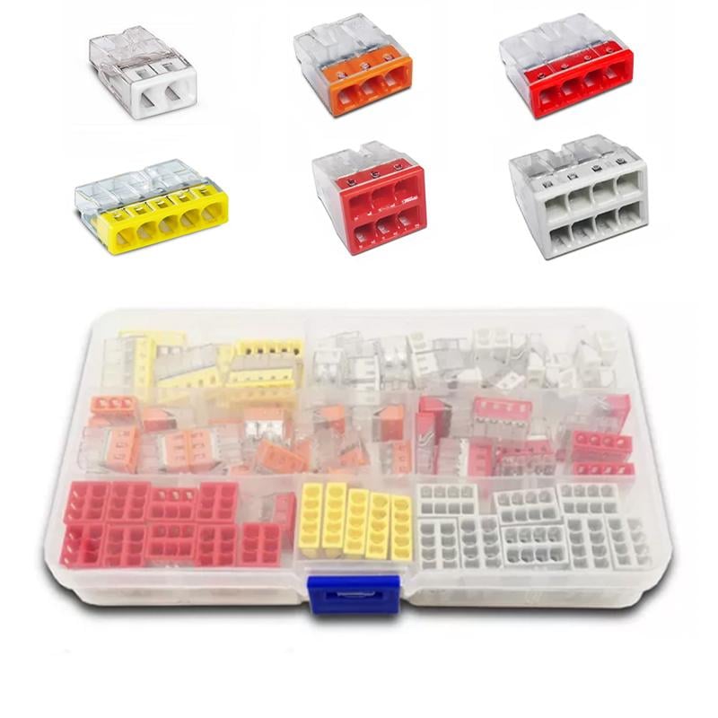 Набор клемм Tactix 6 видов 0,5-2,5 мм2 24А соединительная одинарная 109 шт. (PSC-109box)