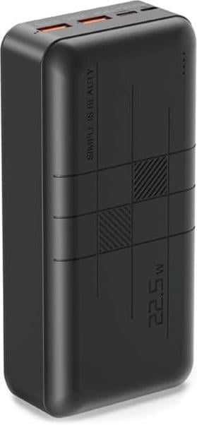 Внешний аккумулятор Xo PR189 22,5W QC+PD20W 30000mAh Black (39280)