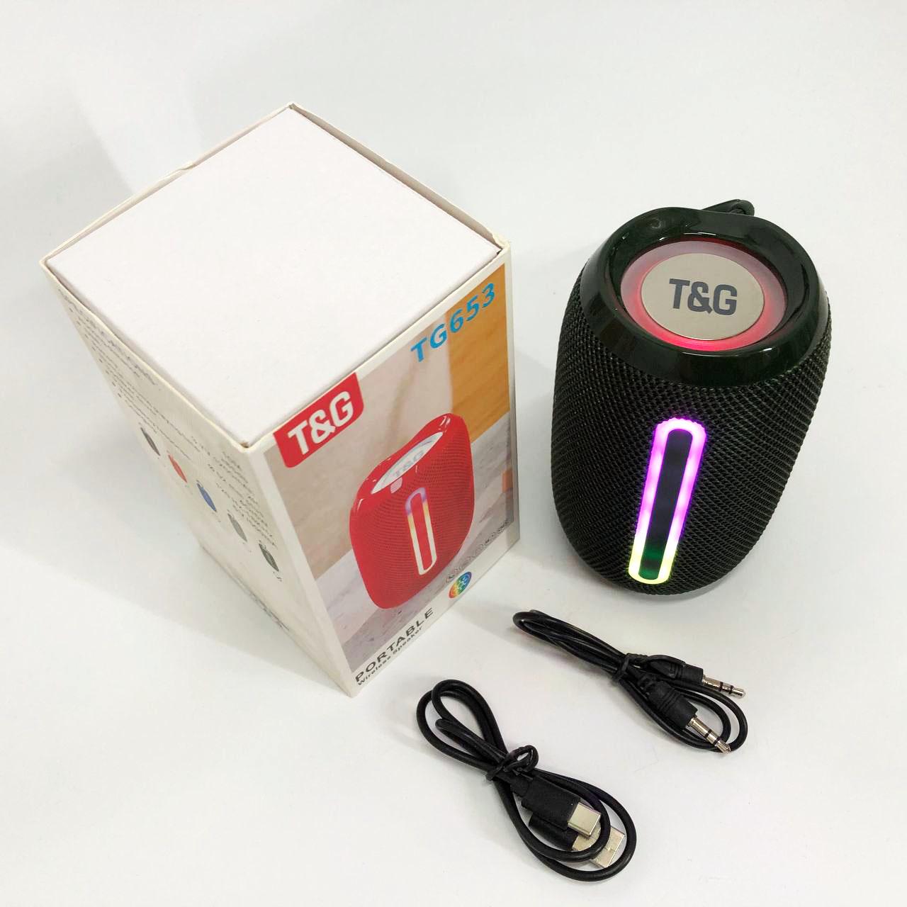Портативна колонка Bluetooth TG653 USB з ремінцем Зелений - фото 4 Портативна колонка Bluetooth TG653 USB з ремінцем Зелений - фото 4