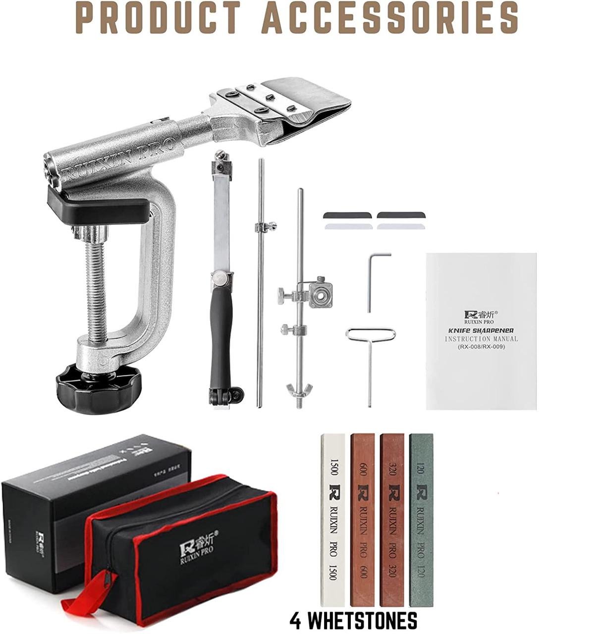 Станок для заточки ножей Ruixin PRO-IV RX-008 на струбцине 360° поворотный механизм 4 камня - фото 2 Станок для заточки ножей Ruixin PRO-IV RX-008 на струбцине 360° поворотный механизм 4 камня - фото 2