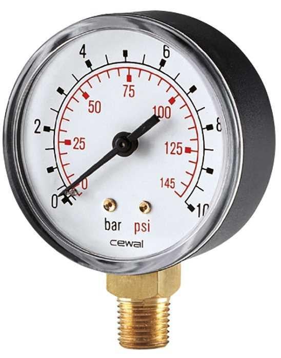 Манометр радіальний Cewal M 63 RP 10 bar Ø62mm 0-10Bar (28414677)