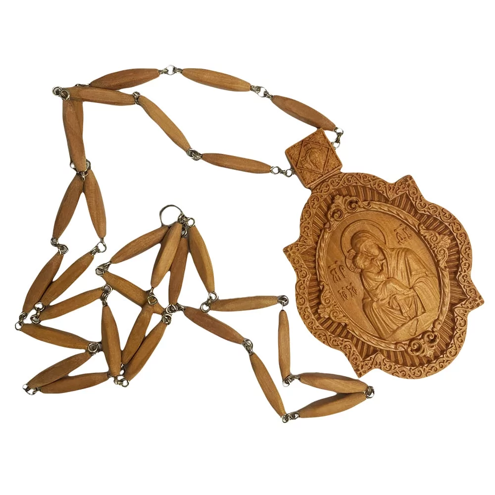 Панагия Богородица Почаевская деревянная (1678/3) - фото 2