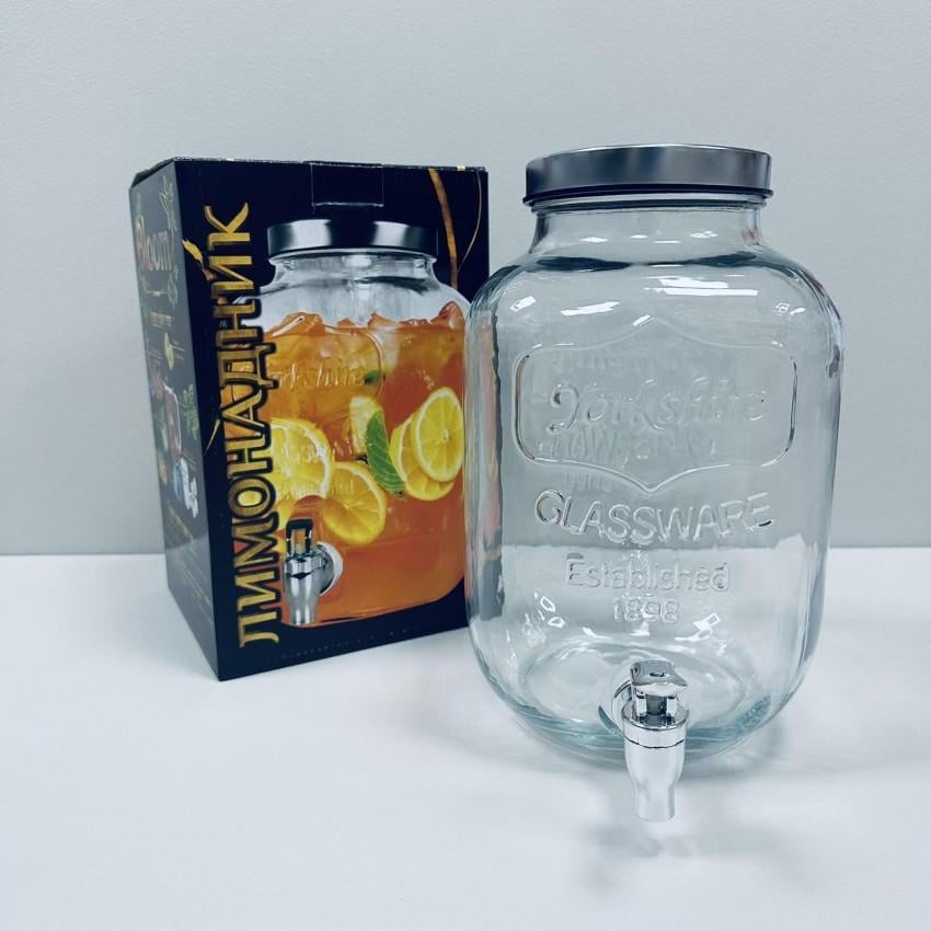 Лимонадник S&T 9141-01 стеклянный с металлической крышкой 5,5 л (2576235744) Лимонадник S&T 9141-01 стеклянный с металлической крышкой 5,5 л (2576235744)