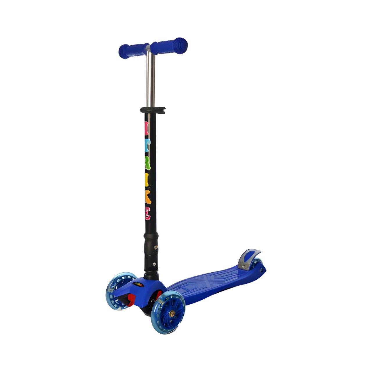 Самокат детский складной JR 3-003-1-DBL PU колеса регулируемый руль Синий (24656035)