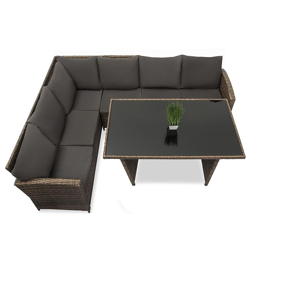 Набор садовой мебели Just Relax Marseille SFS со стальным каркасом микс Коричневый (JR- 412) Набор садовой мебели Just Relax Marseille SFS со стальным каркасом микс Коричневый (JR- 412)