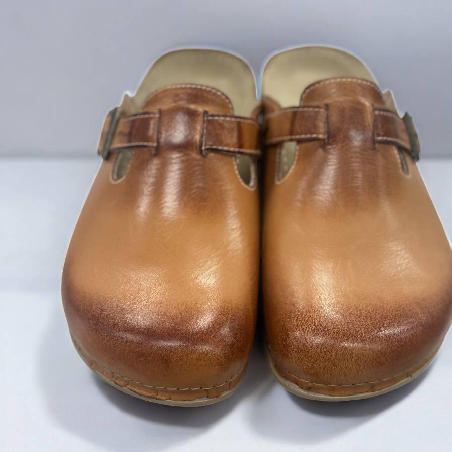 Сабо чоловічі Leon натуральна шкіра із затемненням р. 46 коричневий (26526312) - фото 5 Сабо чоловічі Leon натуральна шкіра із затемненням р. 46 коричневий (26526312) - фото 5