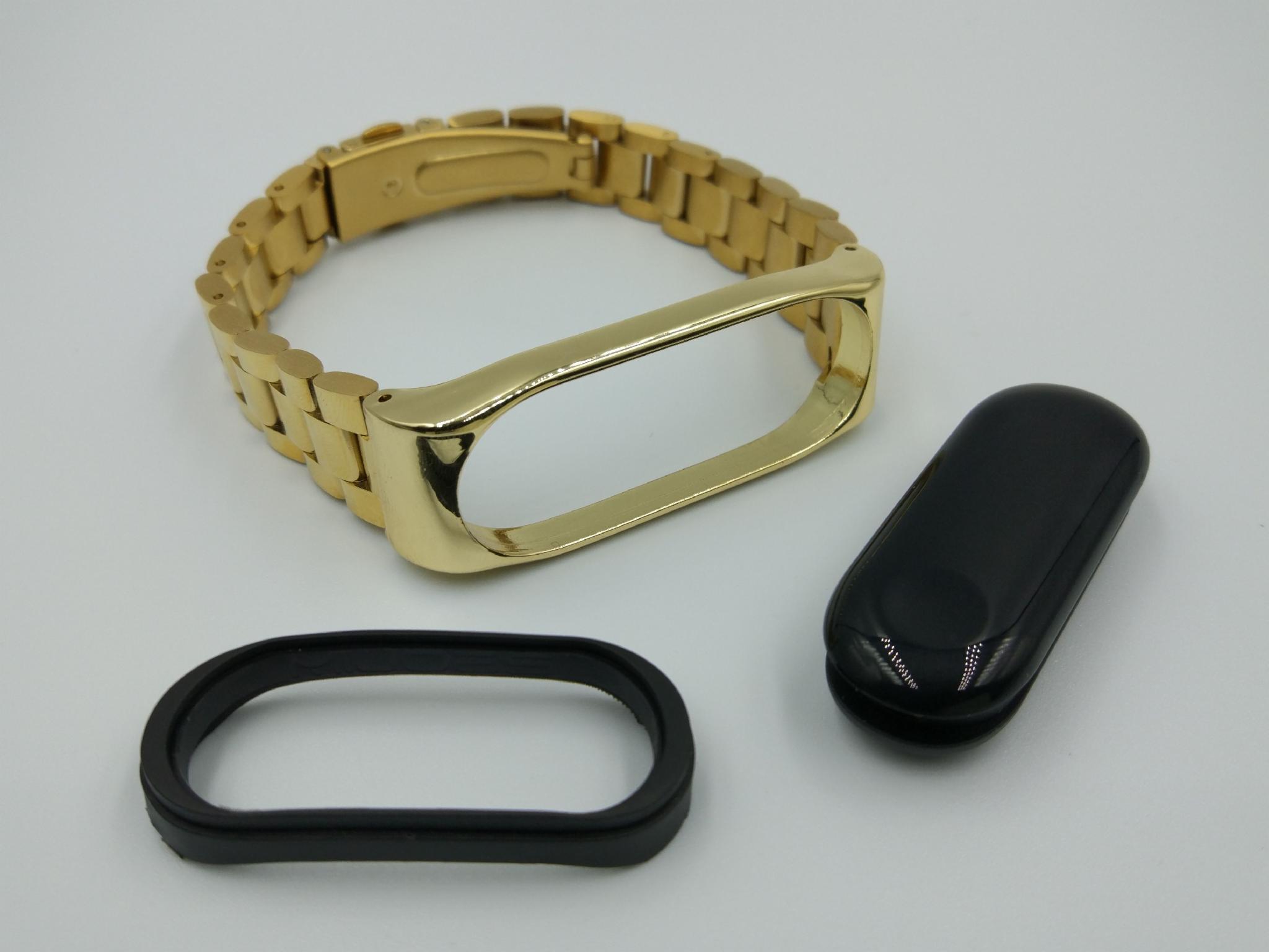 Ремінець MiJobs металевий для Xiaomi Mi Band 5/4/3 Золотий (1789P) - фото 11 Ремінець MiJobs металевий для Xiaomi Mi Band 5/4/3 Золотий (1789P) - фото 11