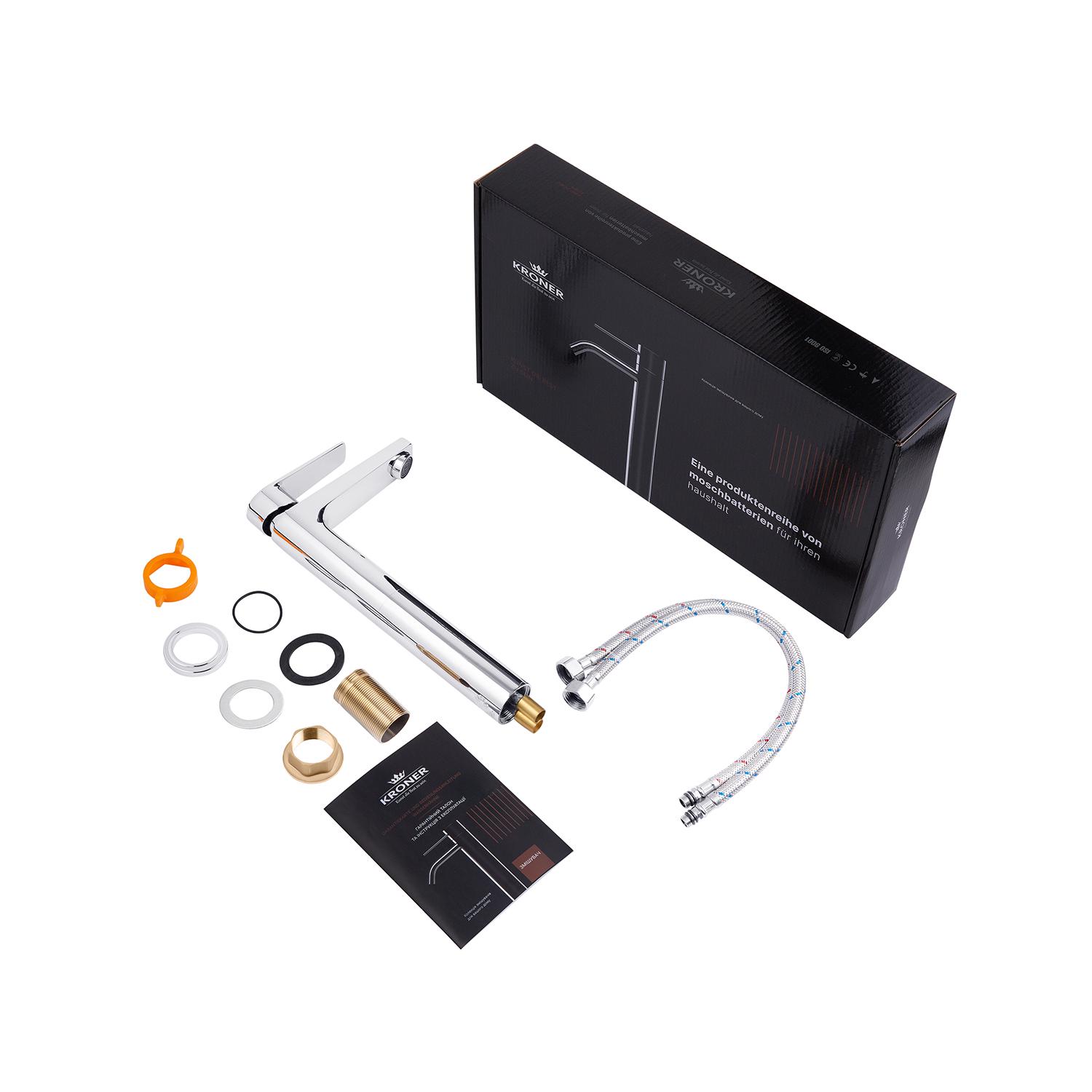 Смеситель-кран для раковины Kroner KRP Eifel C010 3 (KR23604Y) - фото 7