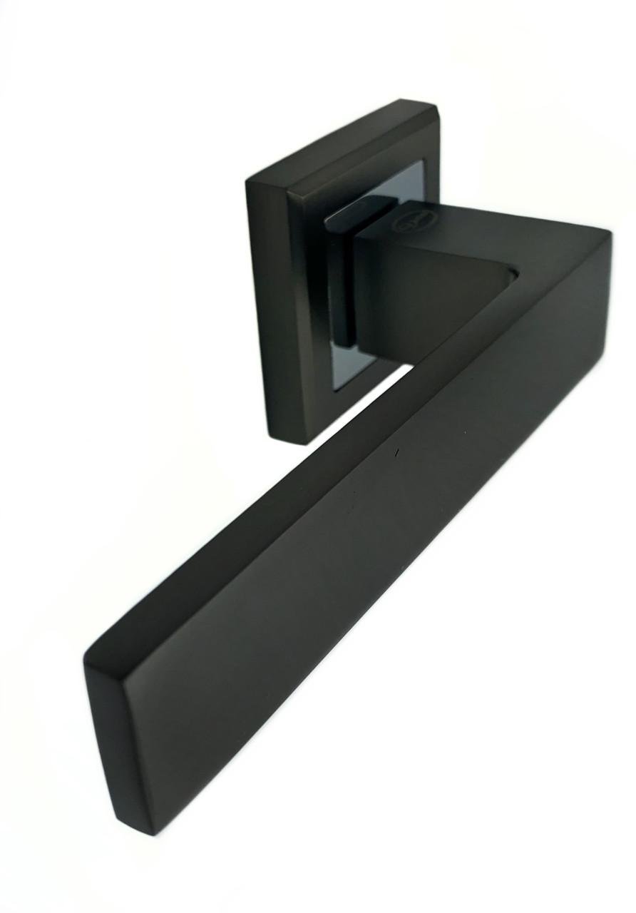 Міжкімнатна ручка для дверей на розетах Vortex AS-33 MSB/CP під ключ