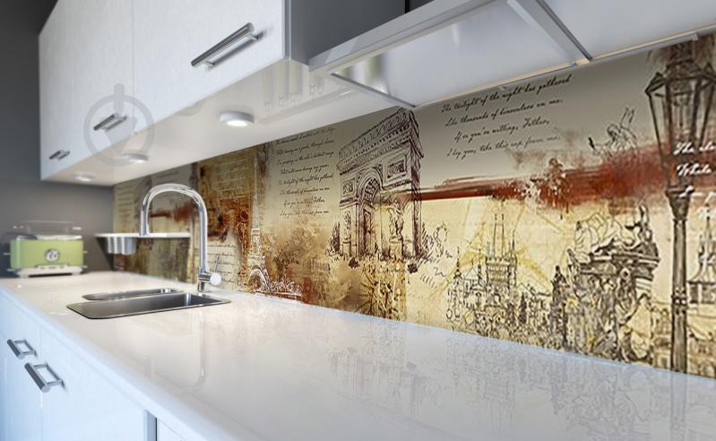 Наклейка виниловая кухонный фартук  Zatarga  "Под Старину"  650х2500 мм