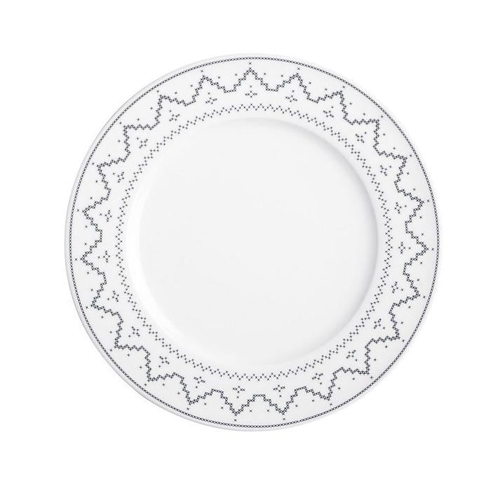 Тарелка для завтрака Kahla Cross Stitch 21 см Серый