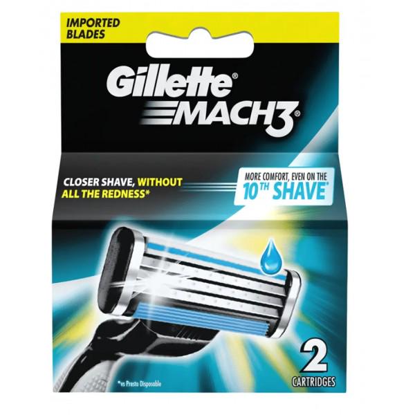 Картриджі змінні для гоління чоловічі Gillette Mach3 2 шт.