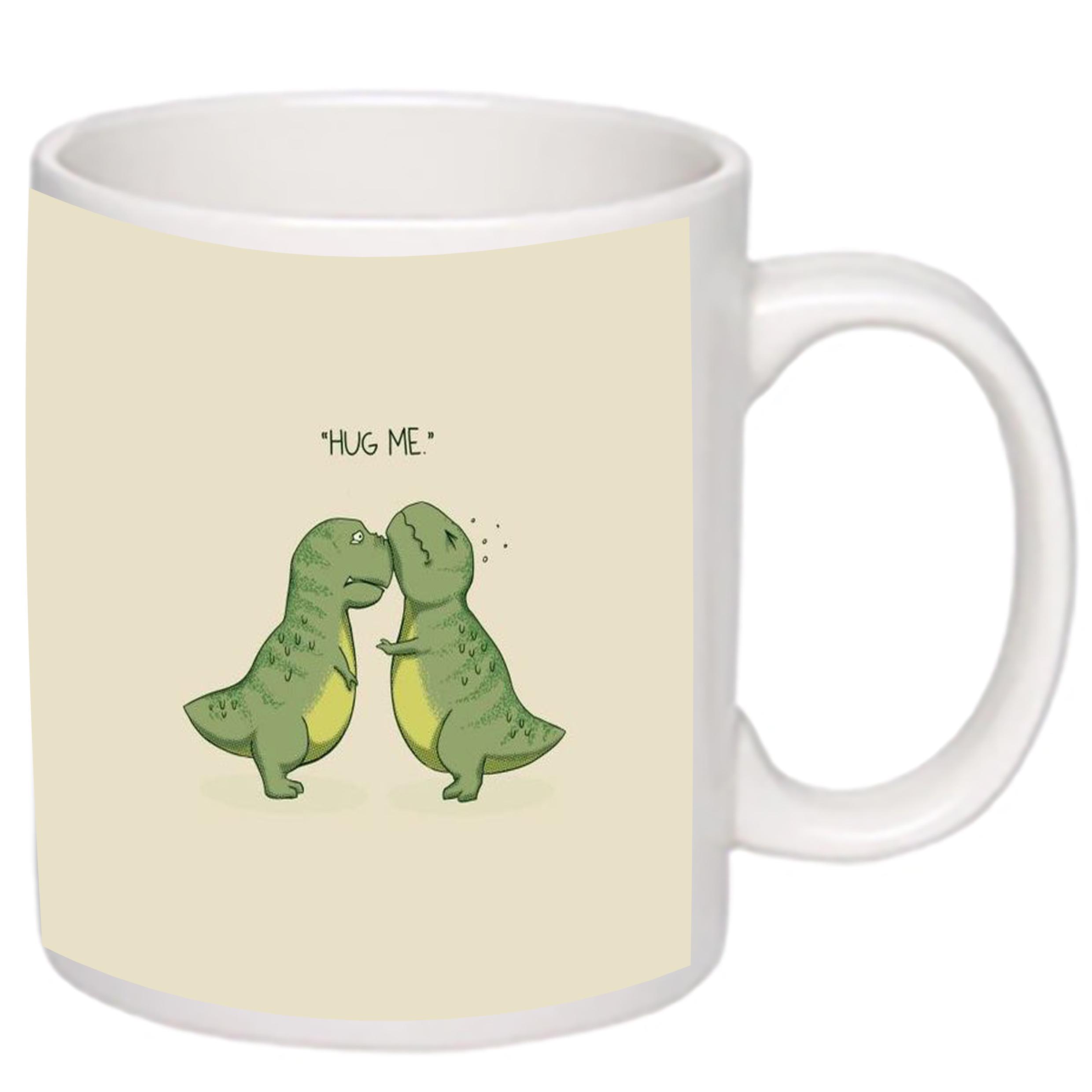 Чашка з принтом Hug me 330 мл Білий (17780) - фото 2 Чашка з принтом Hug me 330 мл Білий (17780) - фото 2