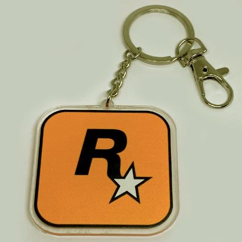 Брелок акриловый Rockstar Games в подарочной уп. (3343)