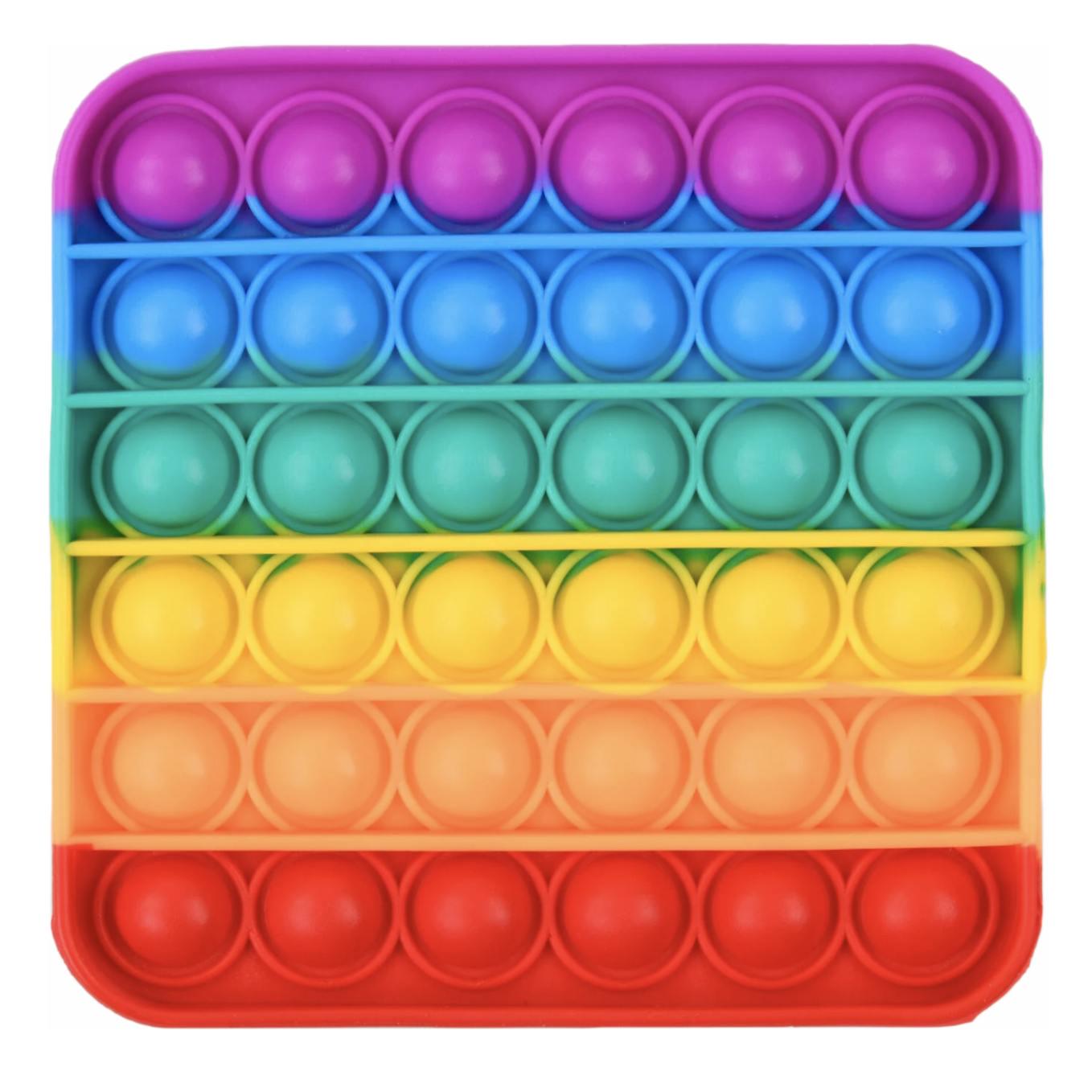 Игрушка-антистресс Pop It Квадрат Разноцветный (58507)