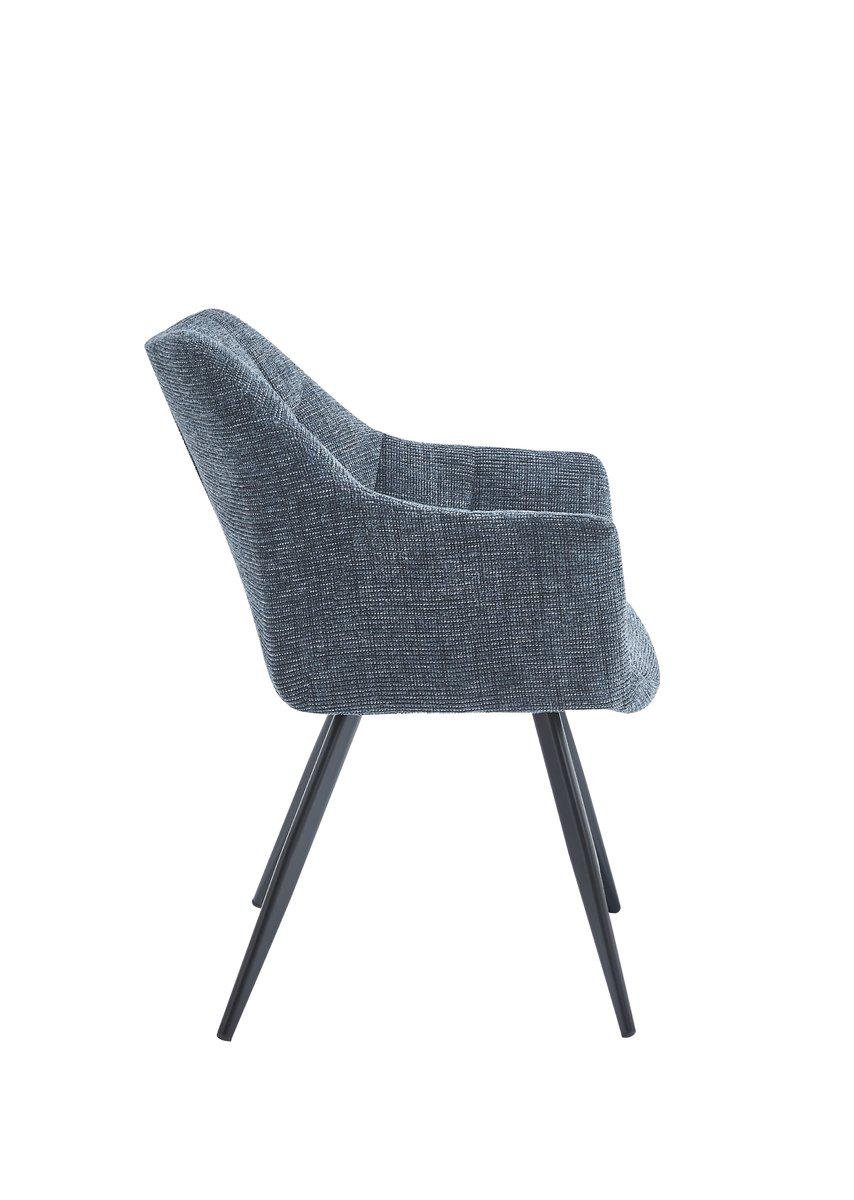 Стул Intarsio STEFAN Черный/Темно-серый - фото 4