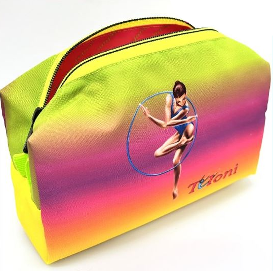 Косметичка Tuloni Trio UB-CB04 20x10x8 см Желтый/Фуксия/Зеленый (6936116100239)