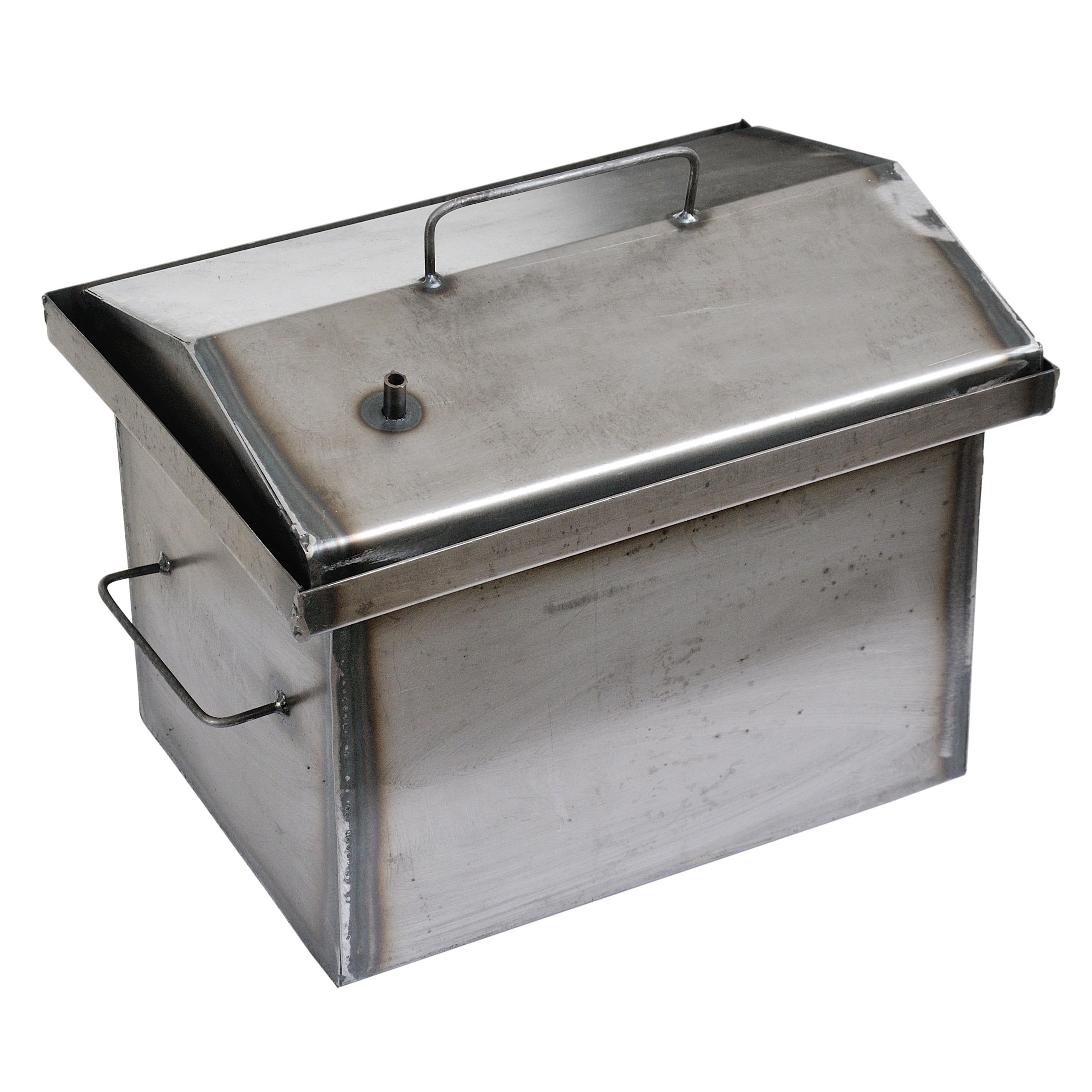 Коптильня горячего копчения 1,5 мм 400х300х350 мм с гидрозатвором