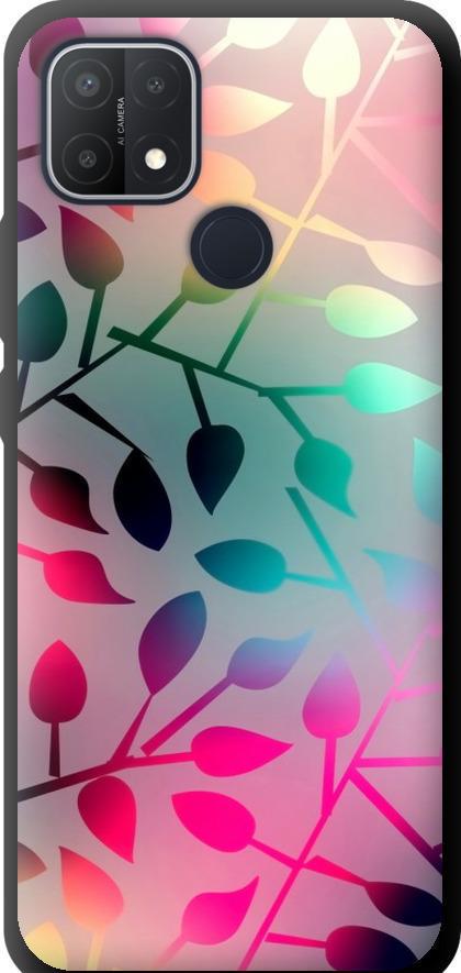 Чехол на Oppo A15 Листья (2235b-2119-42517)