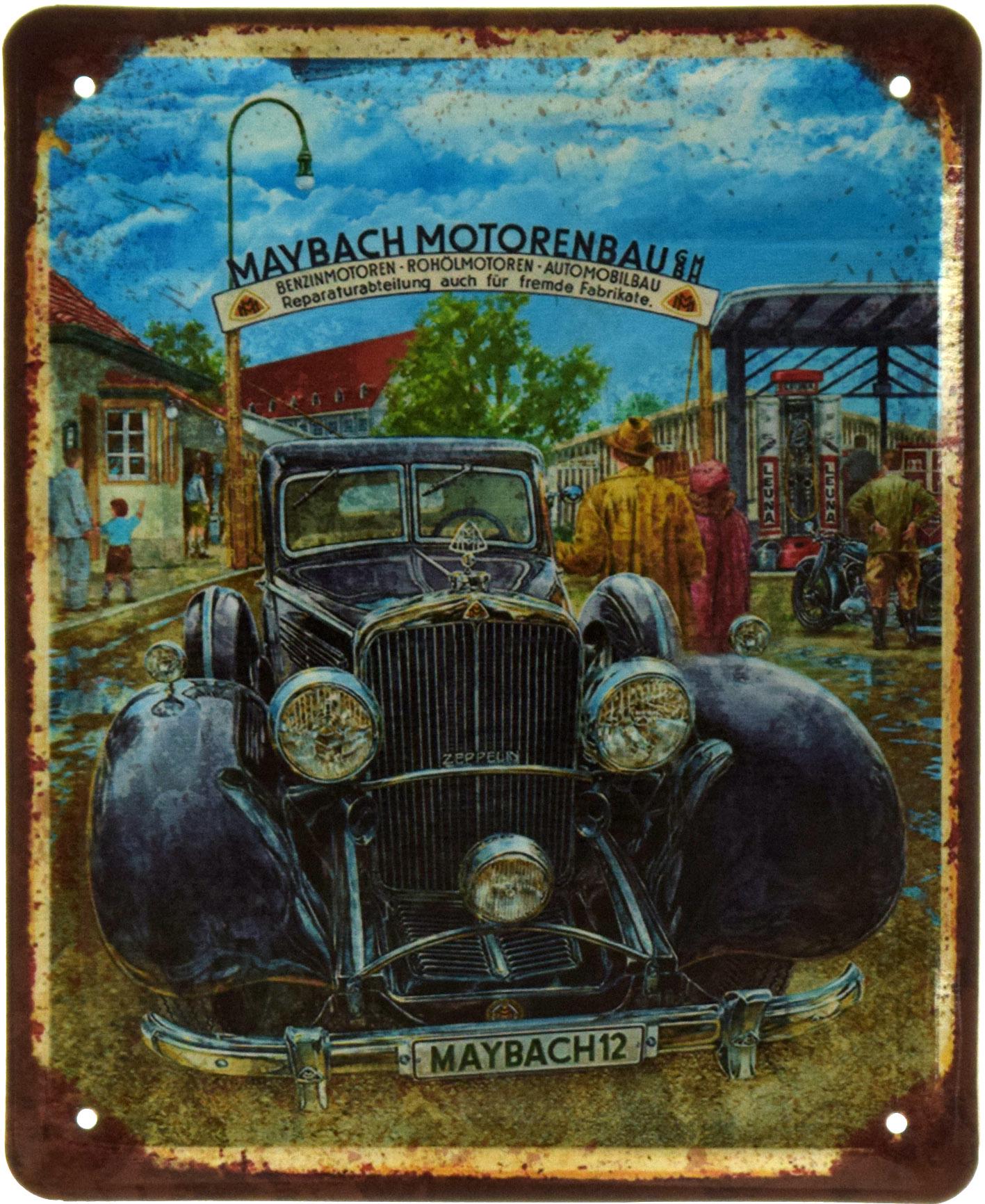 Табличка металева Maybach Motorenbau Zeppelin 18x22 см