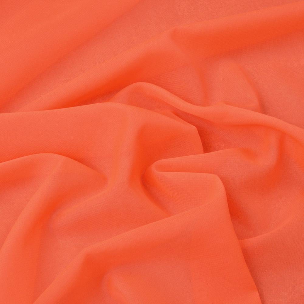 Ткань шифон Мульти Неон светло-коралловый (16331)