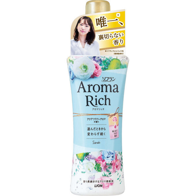 Кондиционер для белья Soflan Aroma Rich Sarah Lion с натуральными ароматическими маслами 520 мл (311744)