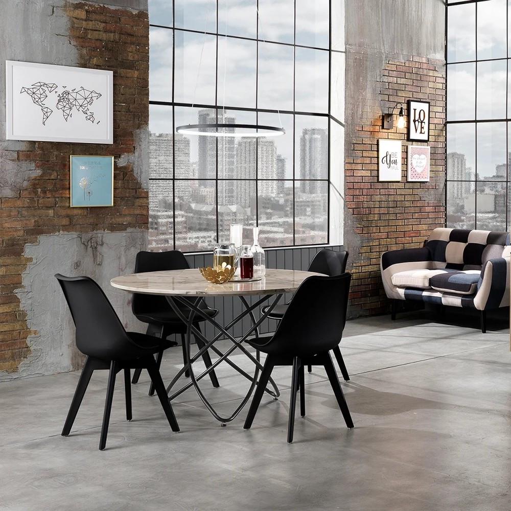 Стул для кухни обеденный Bonro B-487 2 шт. Черный (47000331) - фото 8 Стул для кухни обеденный Bonro B-487 2 шт. Черный (47000331) - фото 8