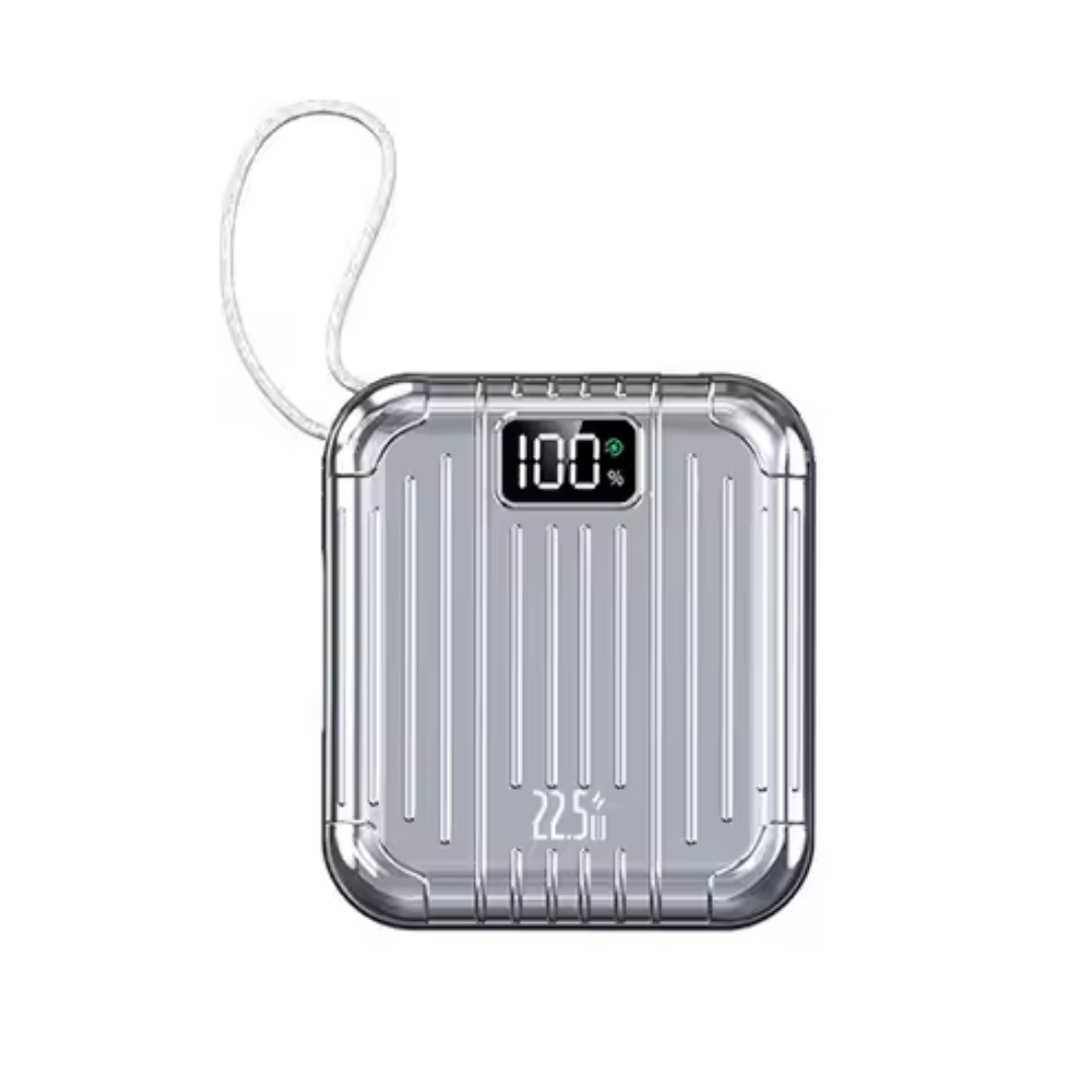 Павербанк с быстрой зарядкой Type-C/Lightning 10000 mAh 22,5 Вт Silver (Powerbank_6_Silver)