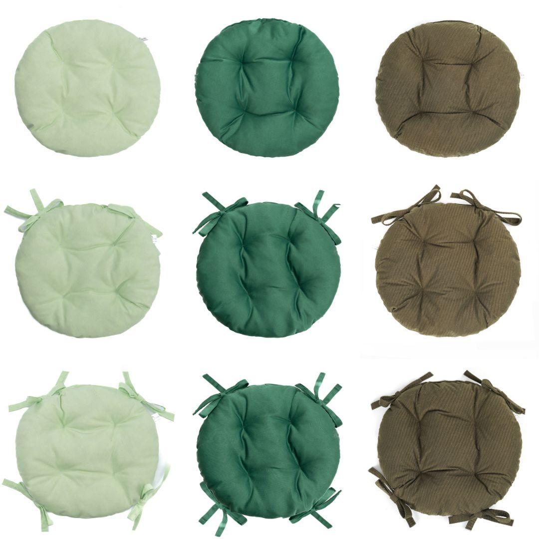 Подушка для стільця/крісла/табурету 50x8 см Хакі (2188135342) - фото 4