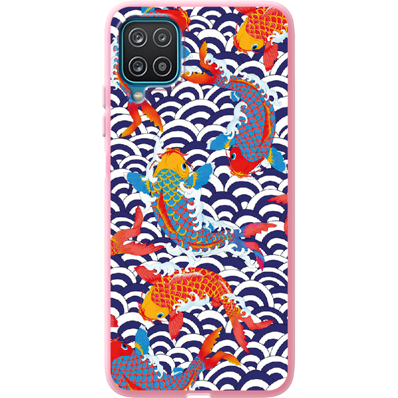 Чохол Boxface Samsung A125 Galaxy A12 Koi Fish Рожевий силікон (41506-up2477-41674)
