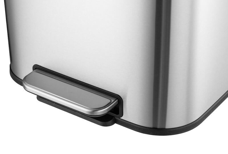Ведро для мусора с плавным закрытием MIXXUS Cubic-TC0105 SS Color прямоугольное 5 л Нержавеющая сталь (OL-MI7088) - фото 3 Ведро для мусора с плавным закрытием MIXXUS Cubic-TC0105 SS Color прямоугольное 5 л Нержавеющая сталь (OL-MI7088) - фото 3