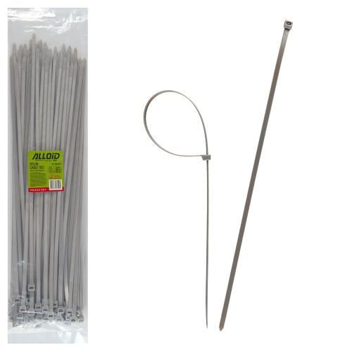 Хомут пластиковый Alloid 7,6 х500 мм 100 шт. Серый (00000062843)